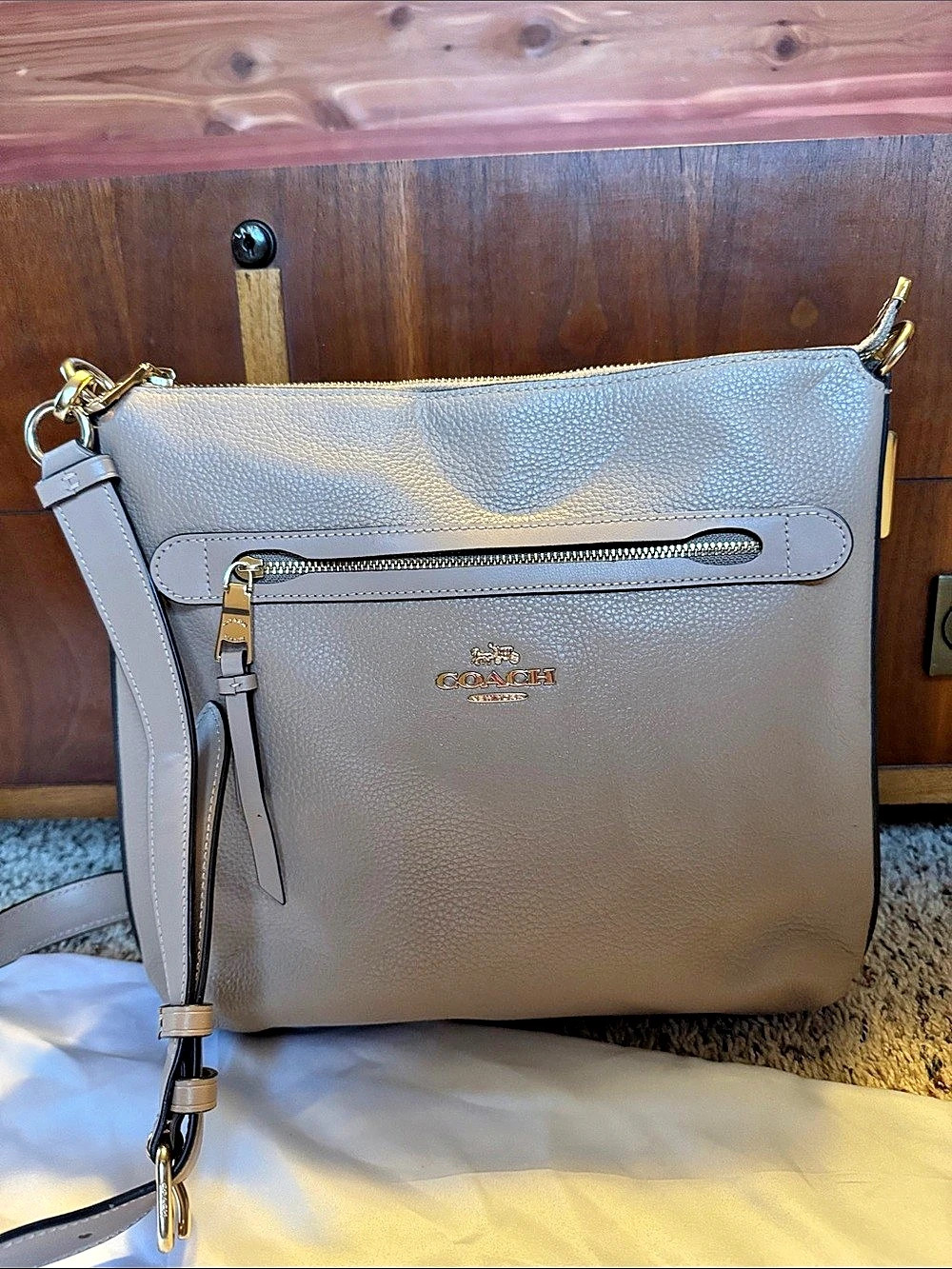 Coach Taupe Crossbody Bag